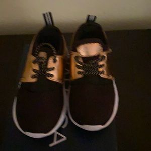 Nautical Toddler shoes, rose gold size 7M toddler shoes